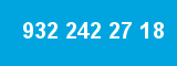 932 242 27 18 932 242 27 18
